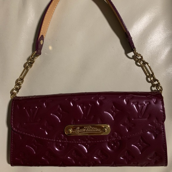 Louis Vuitton Vernis Sunset Boulevard Clutch Bag Violette Purple - Picture 5 of 12